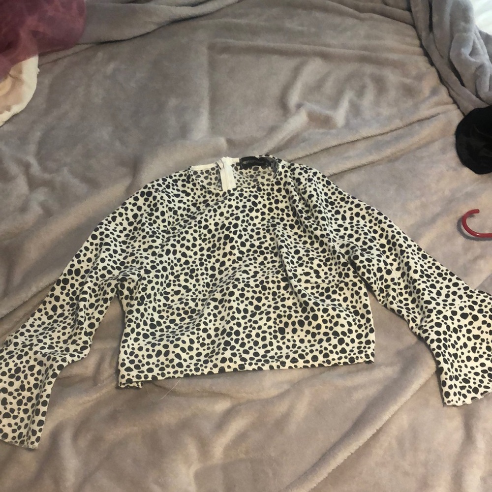 Pretty little thing black and white top